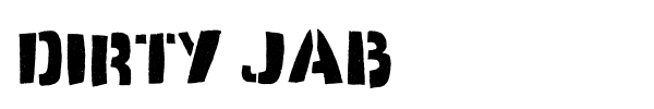Dirty Jab font preview