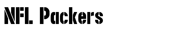 NFL Packers font