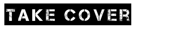 Take Cover font