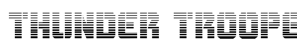 Thunder Trooper font preview