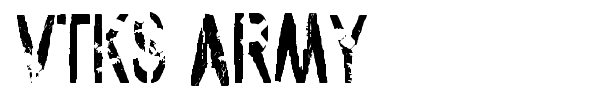 VTKS Army font