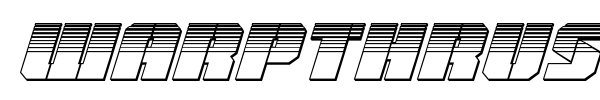 Warpthruster font