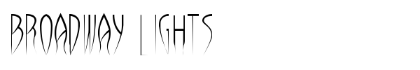 Broadway Lights font