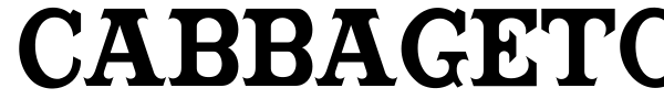 Cabbagetown font preview
