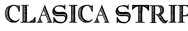 Clasica Striped font