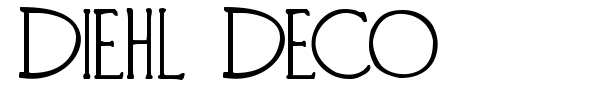 Diehl Deco font preview