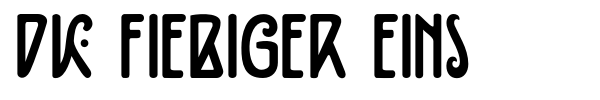 DK Fiebiger Eins font