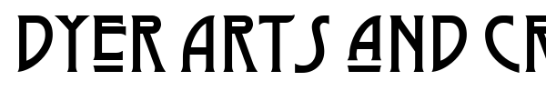 Dyer Arts and Crafts font