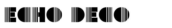 Echo Deco font preview