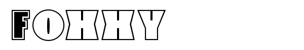 Foxxy font preview