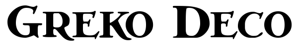 Greko Deco font preview