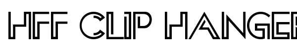 HFF Clip Hanger font