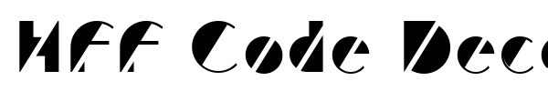 HFF Code Deco font