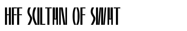 HFF Sultan of Swat font