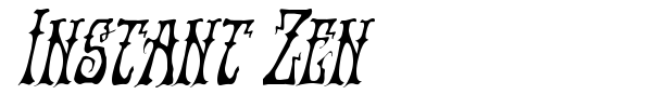 Instant Zen font preview