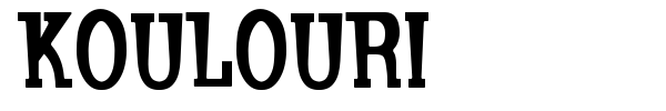 Koulouri font
