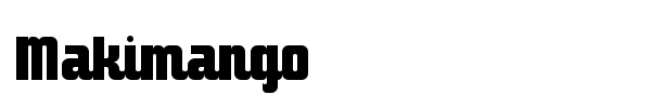 Makimango font preview
