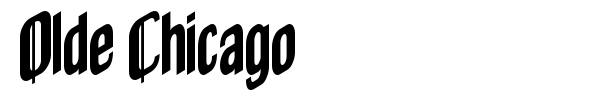Olde Chicago font preview