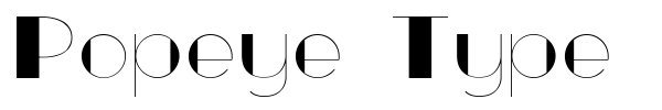 Popeye Type font