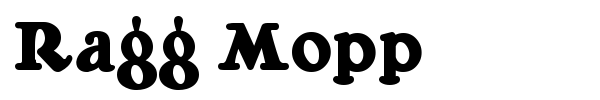Ragg Mopp font