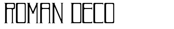 Roman Deco font