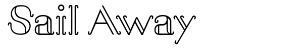 Sail Away font preview