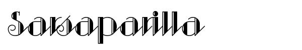 Sarsaparilla font