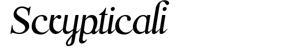 Scrypticali font preview