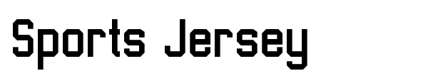 Sports Jersey font preview