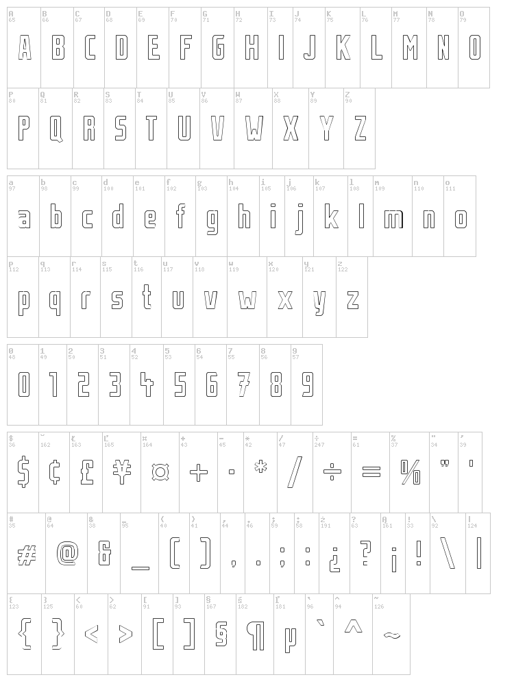 Stahlbetontraeger font map