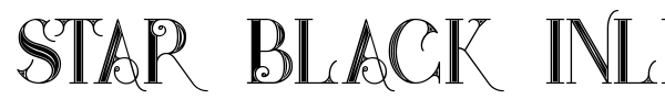 Star Black Inline font