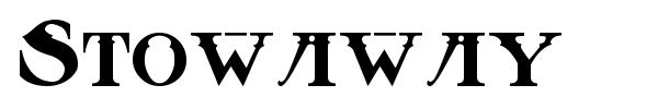 Stowaway font