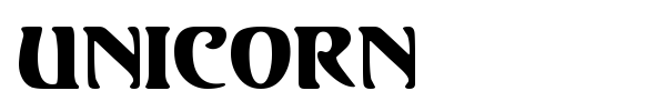 Unicorn font preview