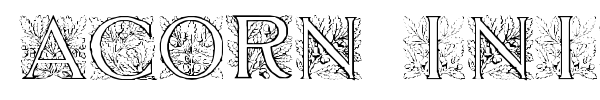 Acorn Initials font