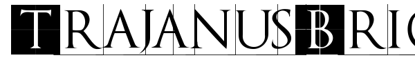 TrajanusBricks font preview