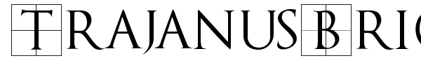 TrajanusBricks font preview
