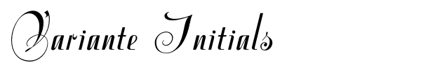 Variante Initials font