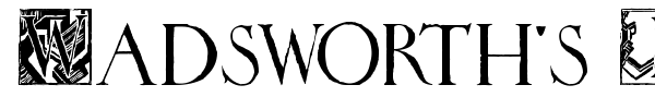 Wadsworth's Industria font