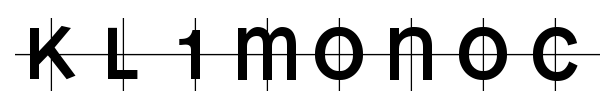 KL1MonoCase font
