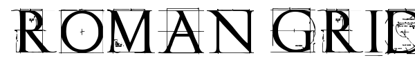 Roman Grid Caps font