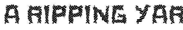 A Ripping Yarn font