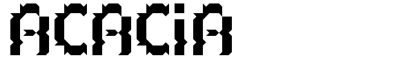 Acacia font