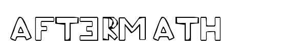 Aftermath font preview