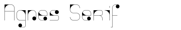 Agnes Serif font