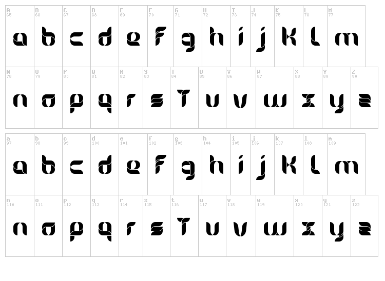 Alice font map
