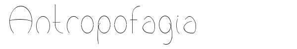 Antropofagia font