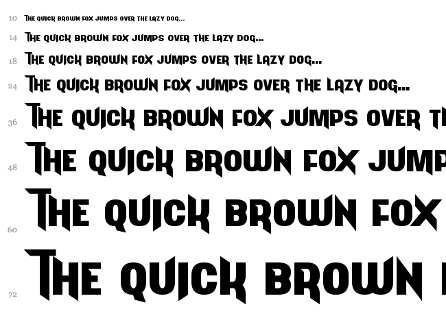 Arcapulse font waterfall