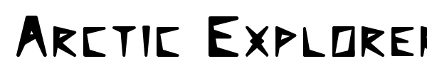 Arctic Explorer font
