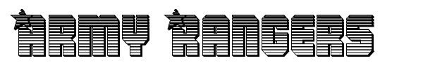 Army Rangers font preview