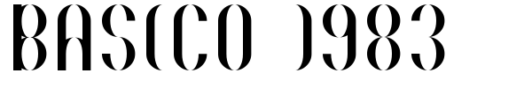 Basico 1983 font
